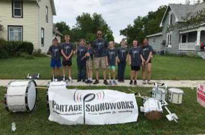 Portage Soundworks Students participate in the Fourth of July Parade, Pardeeville, WI 2024